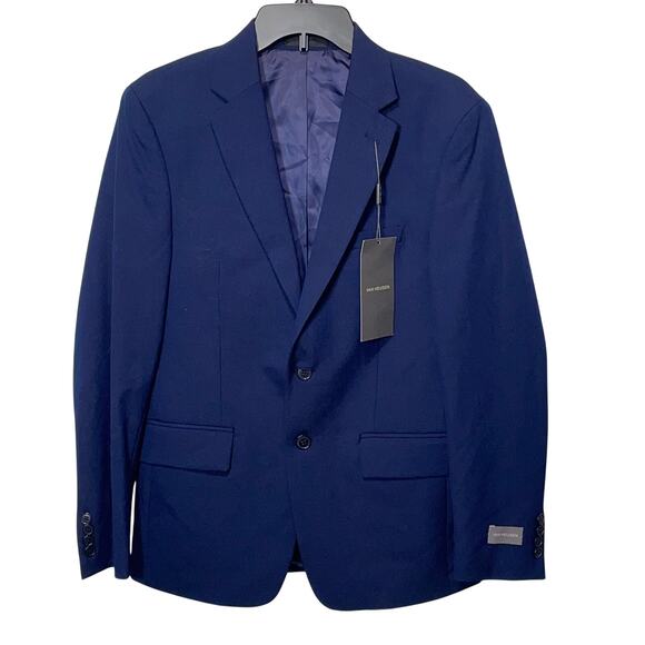 Van Heusen Other - Van Heusen Men's Flex Plain Slim Fit Suit jacket bright blue, 38S $395